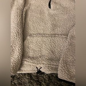 EUC  Fleece Three Quarter Zip Sweater